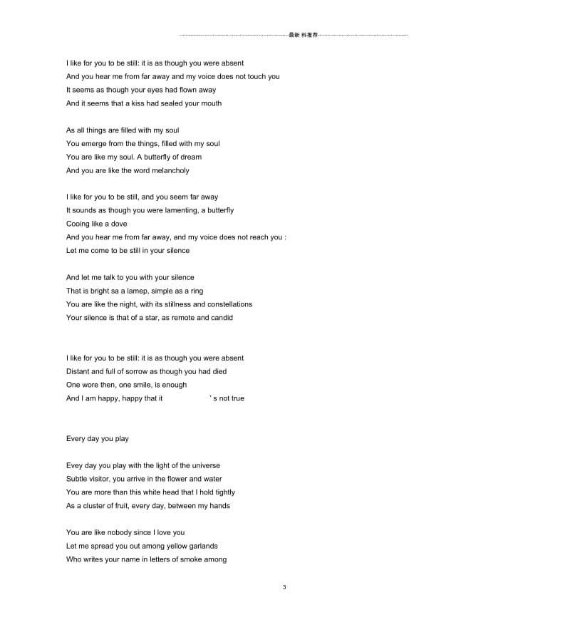 聂鲁达英文版《二十首情诗与绝望的歌》.docx_第3页