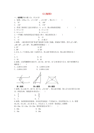 中考数学专题练习三角形.doc