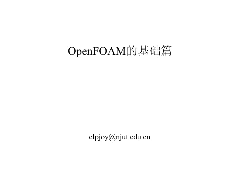 计算力学OpenFOAM讲座-基础篇(陈丽萍).ppt_第1页