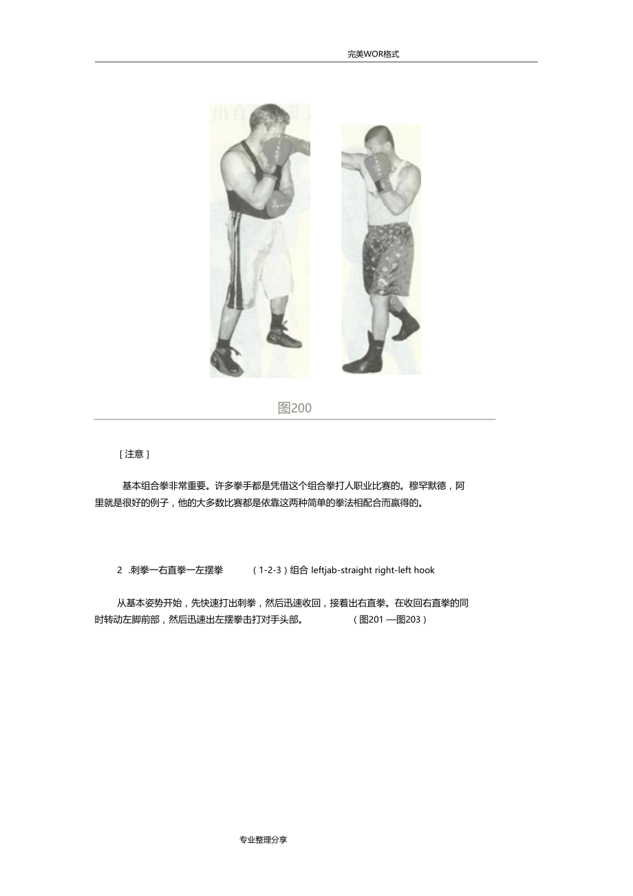 拳击训练常用的组合拳.doc_第2页