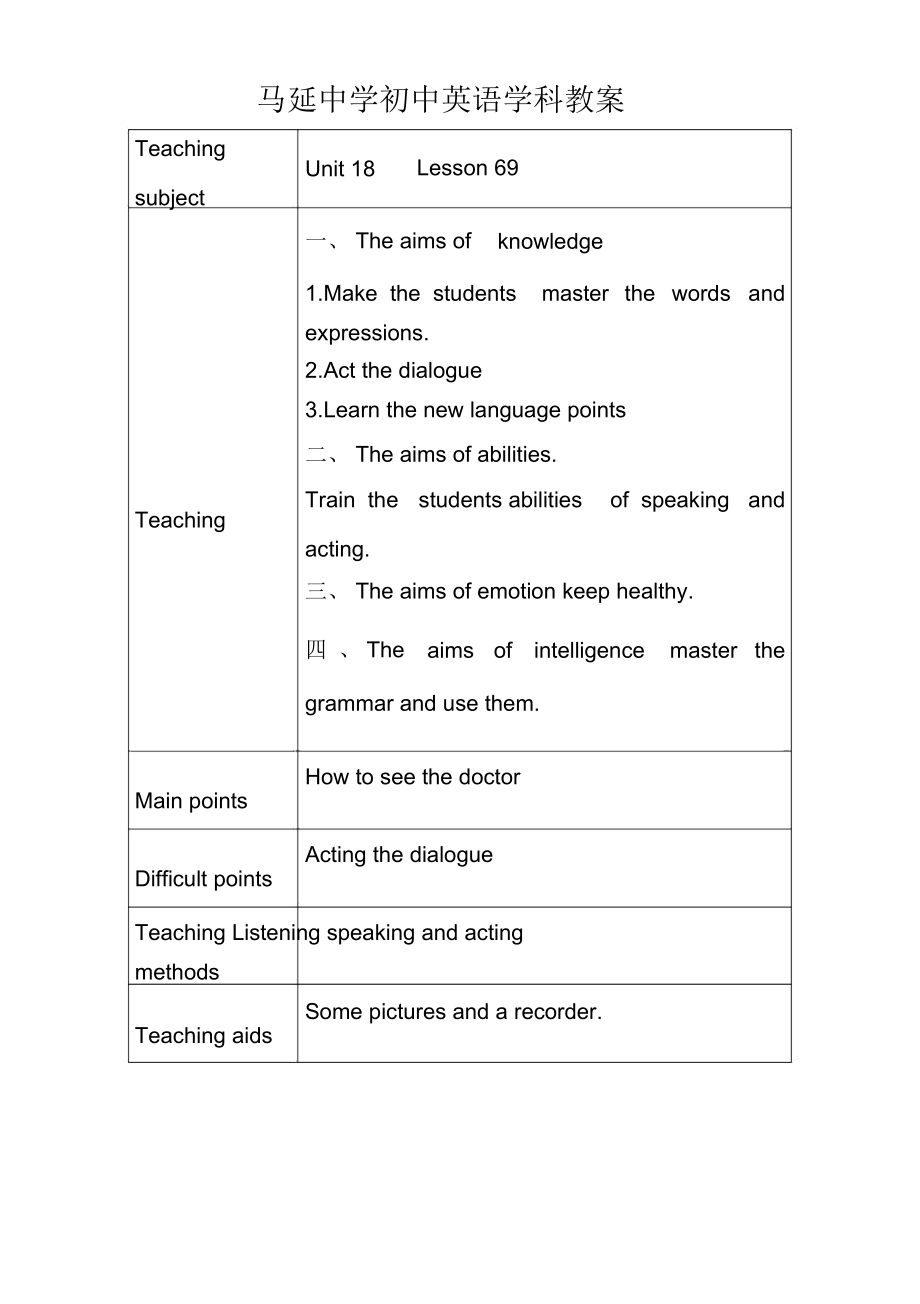初中英语学科教学设计教案.docx_第2页