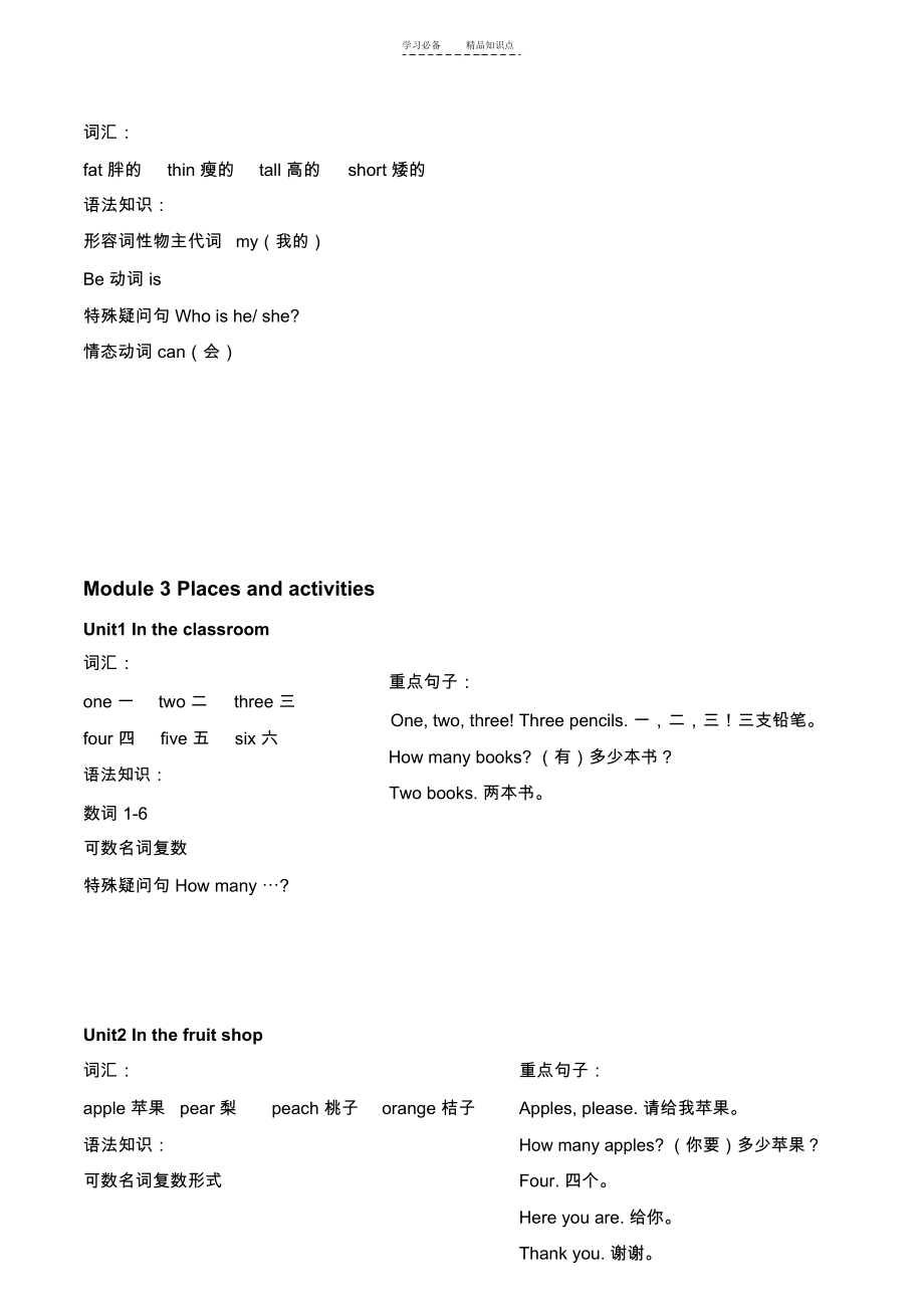 上海牛津英语一年级知识点整理最后版_2451.docx_第3页
