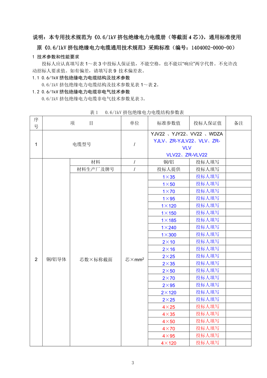 潍坊诸城农网升级改造低压电力电缆专用技术规范.docx_第3页