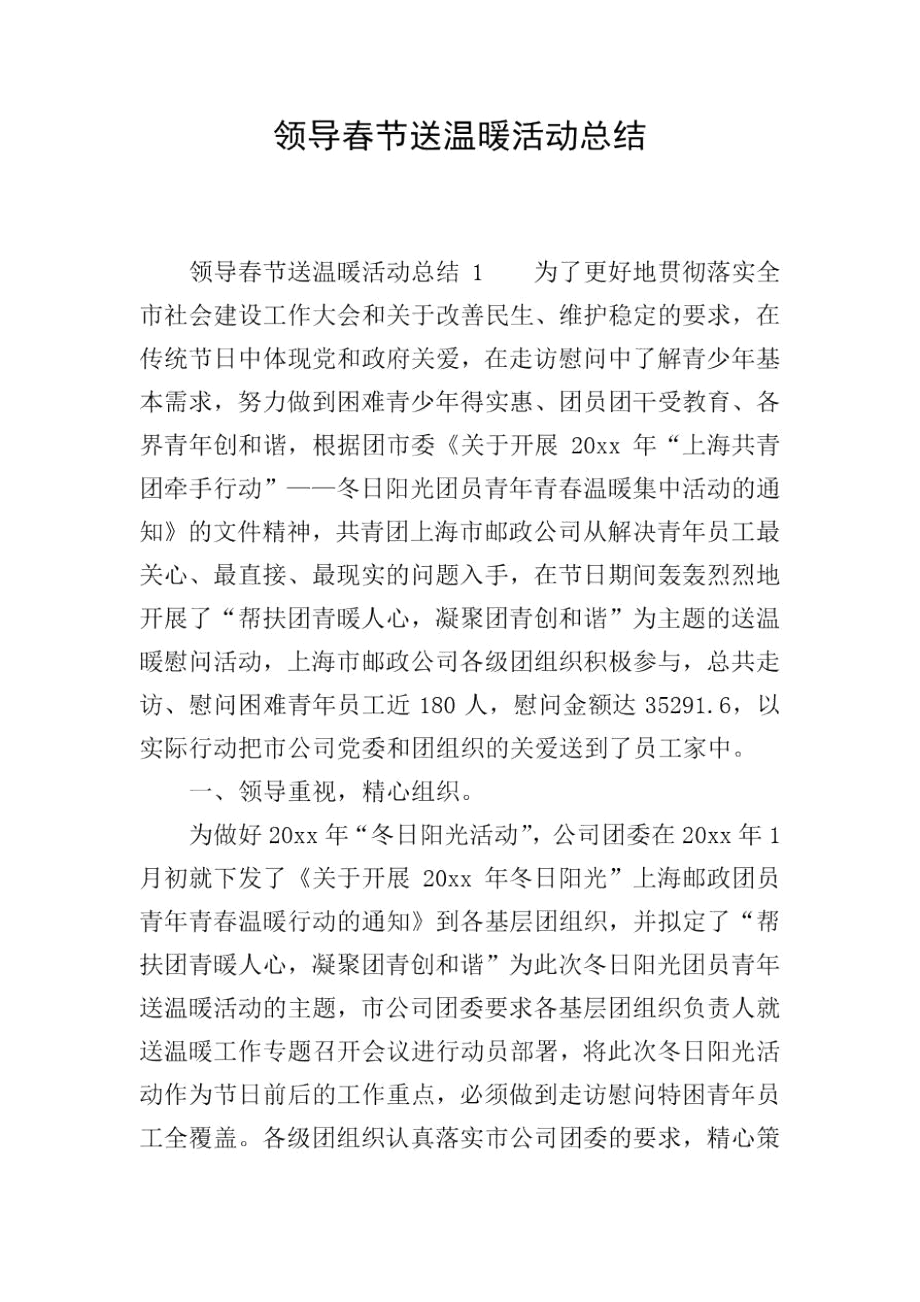 领导春节送温暖活动总结.docx_第1页