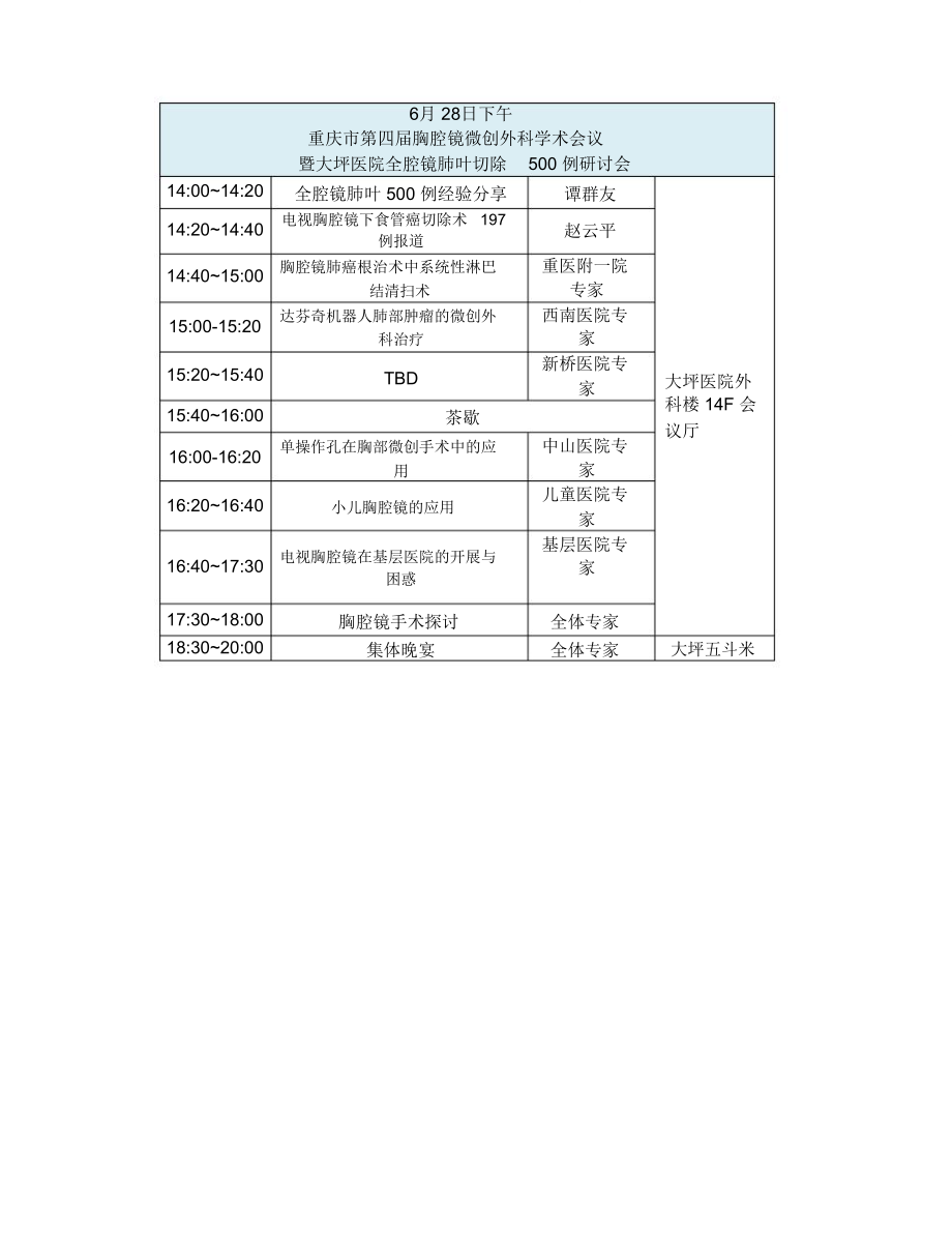 重庆胸腔镜微创外科学术会议.doc_第2页
