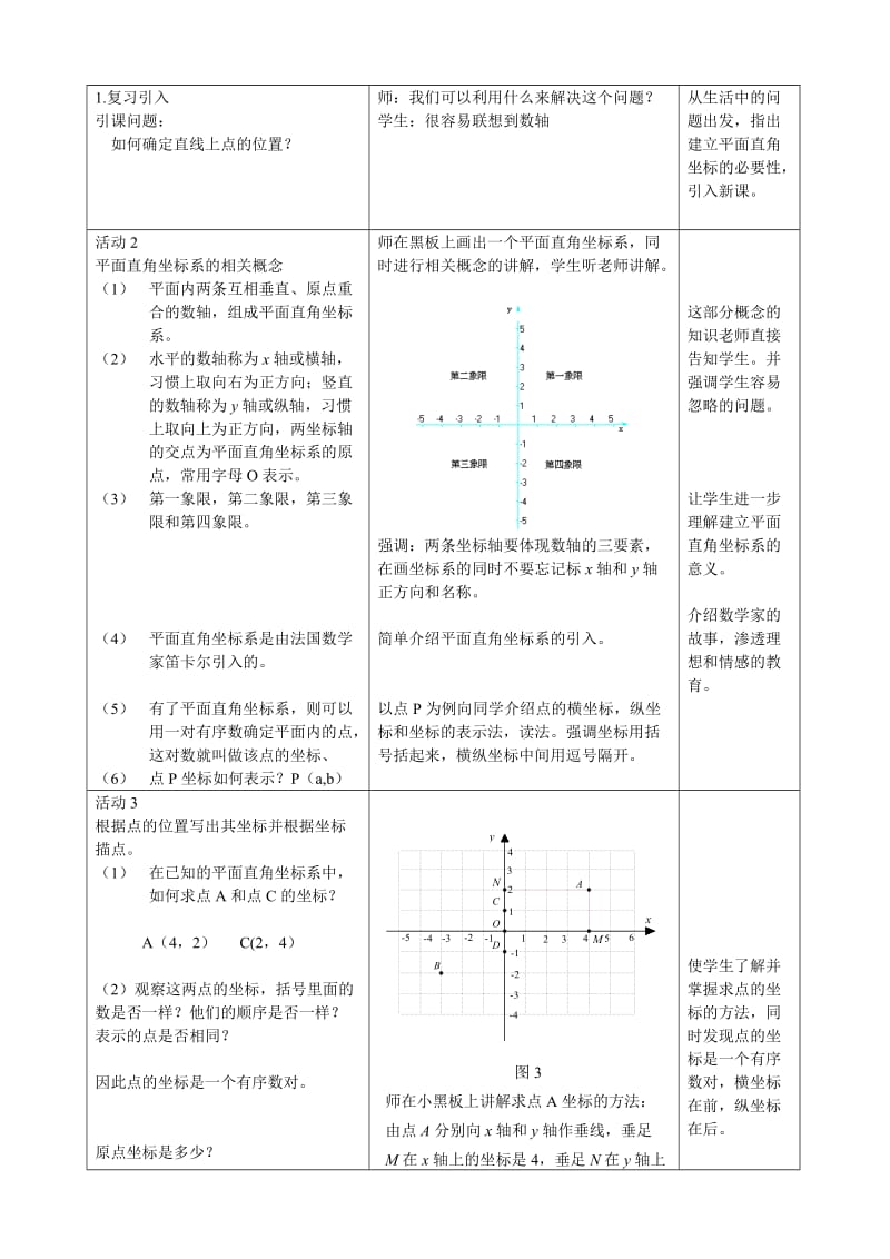 612平面直角坐标系教学设计.doc_第2页