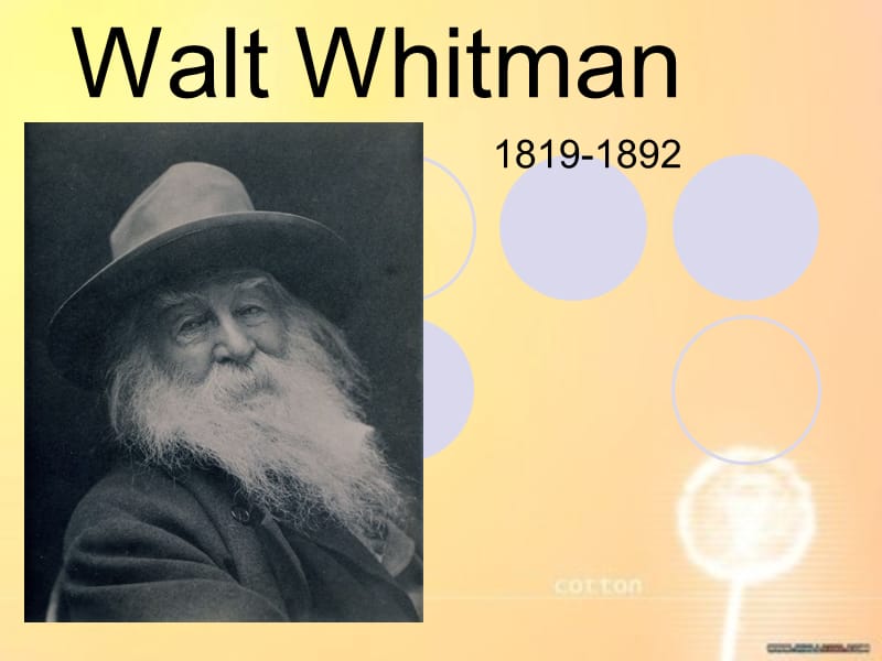 美国文学课件Walt Whitman.ppt_第1页