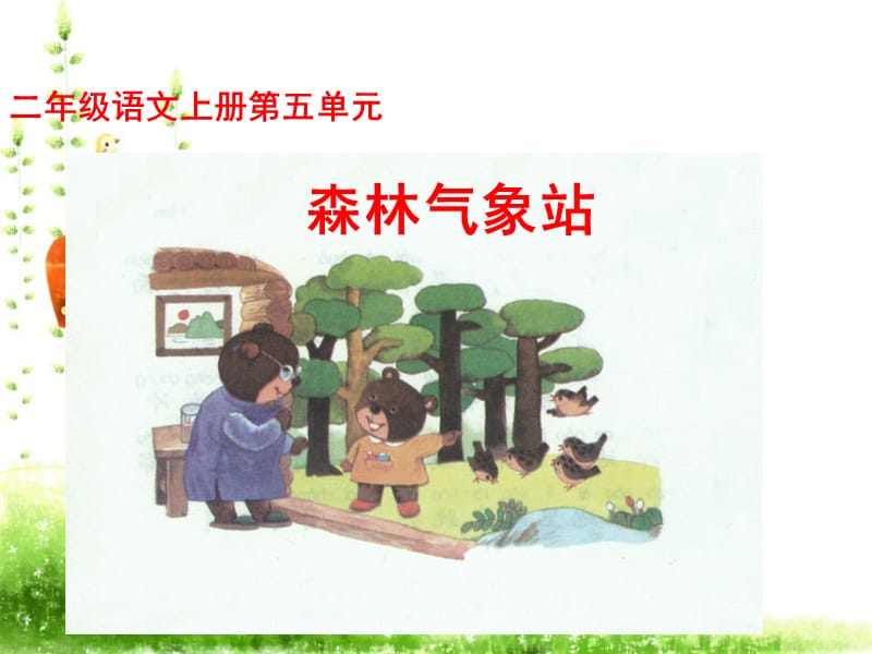 （湘教版）二年级语文课件森林气象站.ppt_第1页