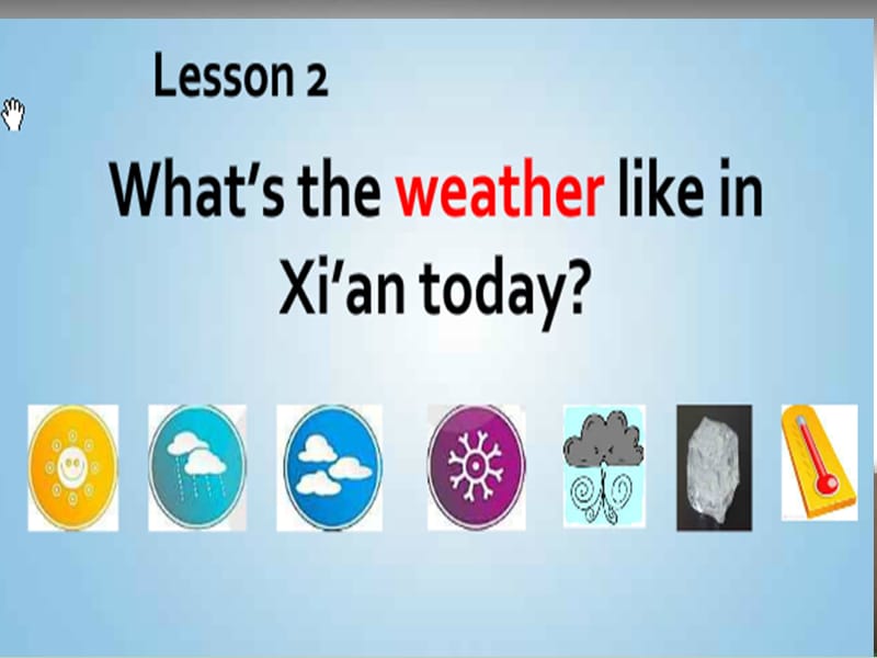 Lesson2What'stheweatherlikeinXi'antoday.ppt_第1页