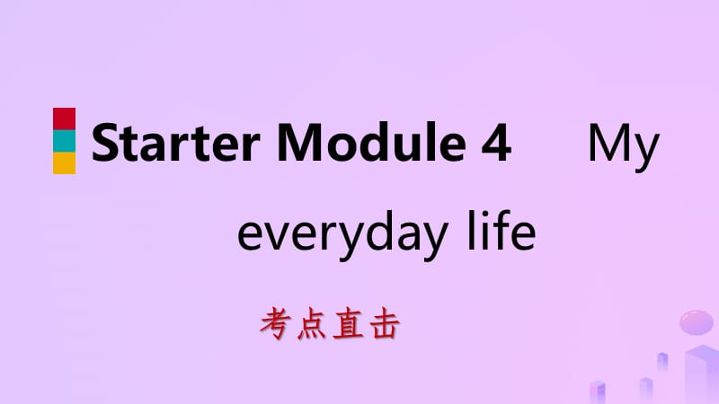 2018-2019学年七年级英语上册 Starter Module 4 My everyday life Unit 1 What day is it today考点直击课件 （新版）外研版.ppt_第1页