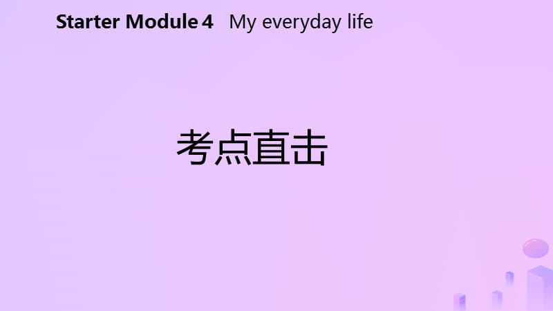2018-2019学年七年级英语上册 Starter Module 4 My everyday life Unit 1 What day is it today考点直击课件 （新版）外研版.ppt_第2页