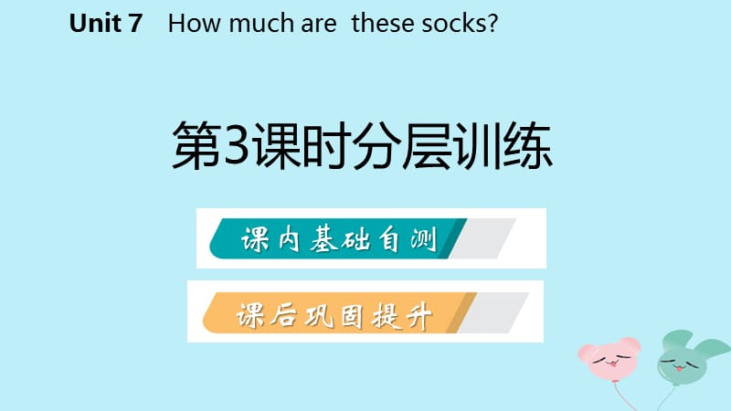 2018年秋七年级英语上册 Unit 7 How much are these socks（第3课时）分层训练课件 （新版）人教新目标版.ppt_第2页