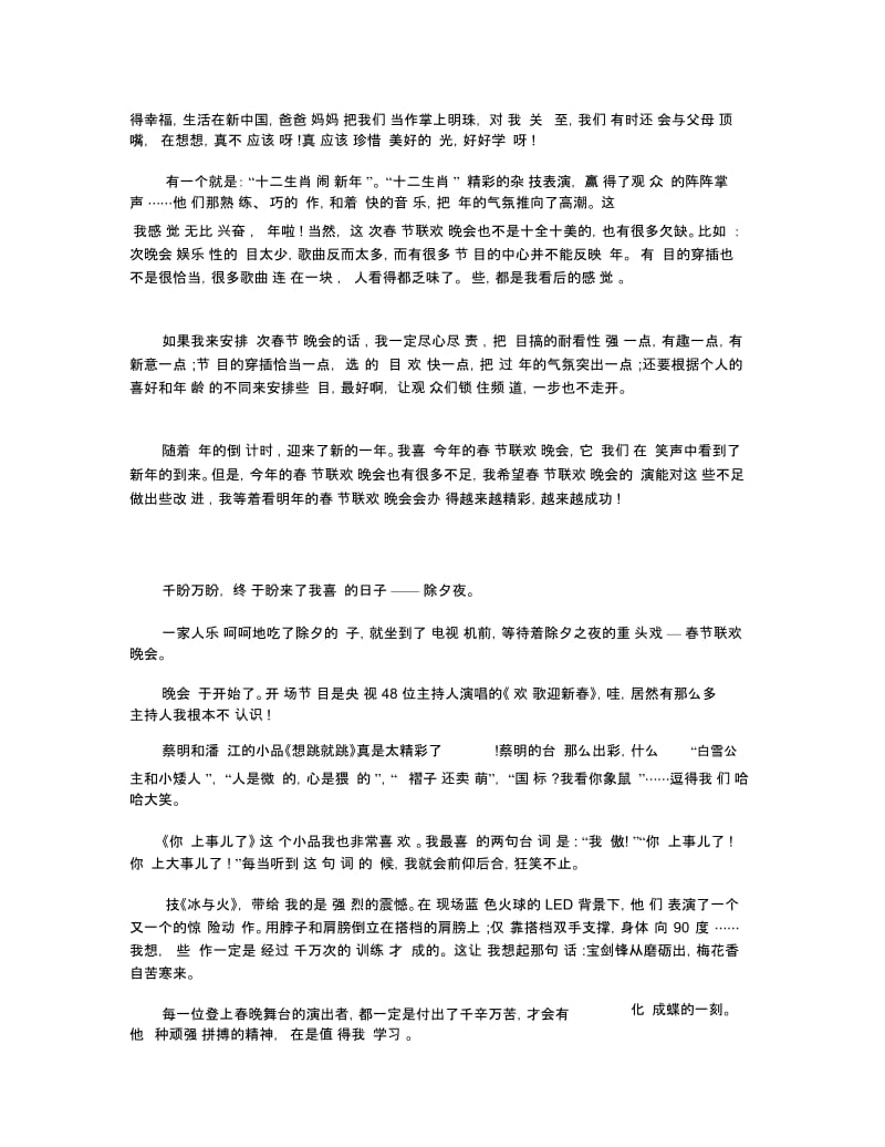 春节联欢晚会观看心得感受五篇.docx_第2页