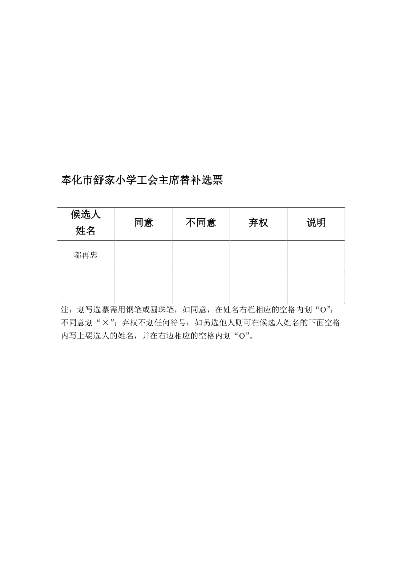 奉化市舒家小学工会主席替补选举办法.doc_第2页