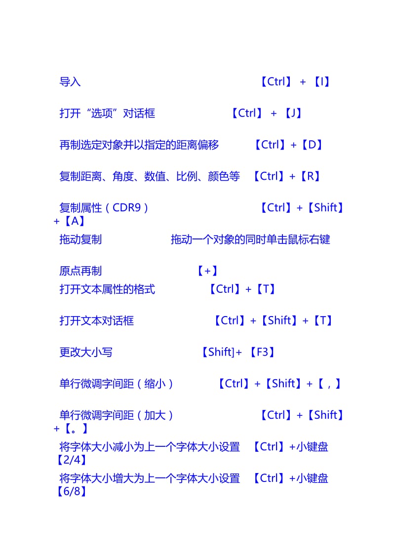 [笔记]CDR快捷键大全.doc_第3页