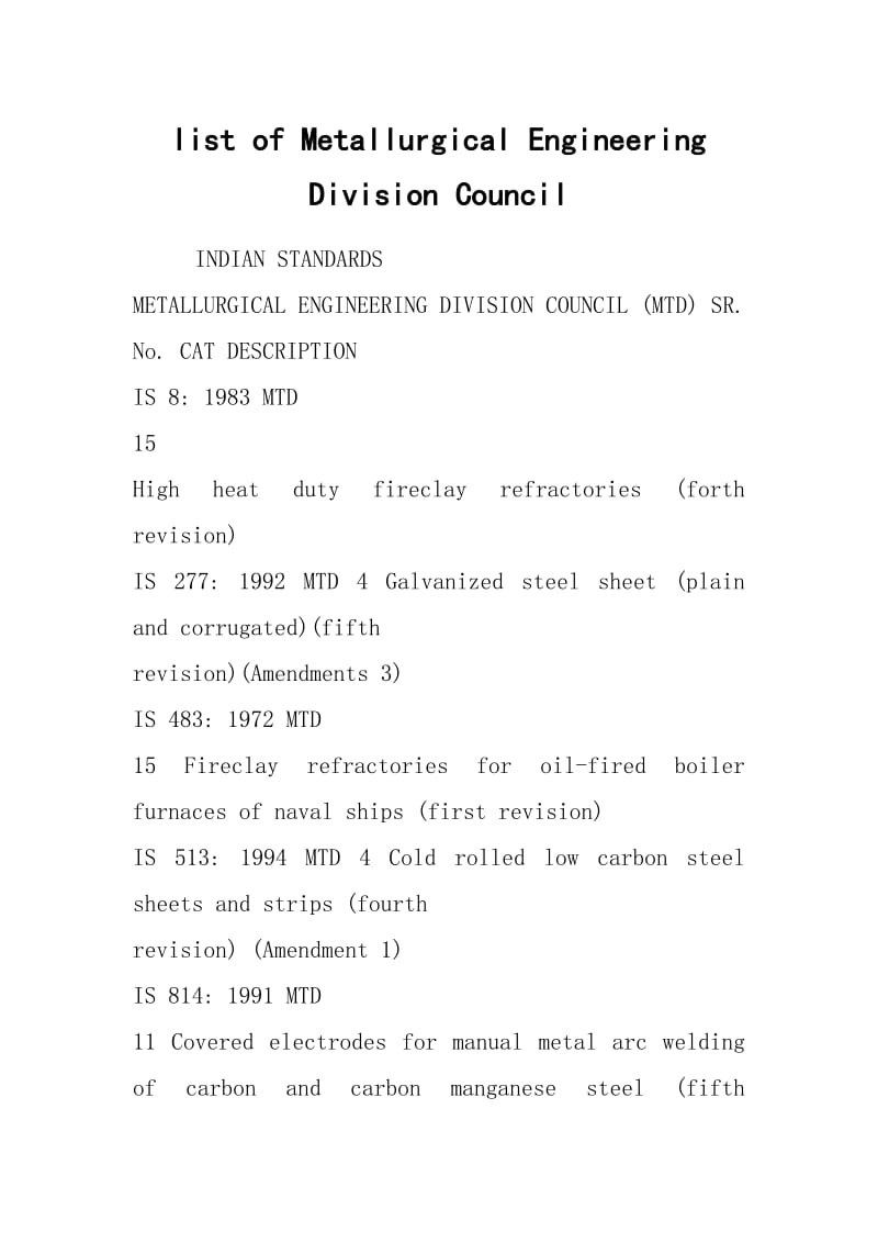list of Metallurgical Engineering Division Council.docx_第1页