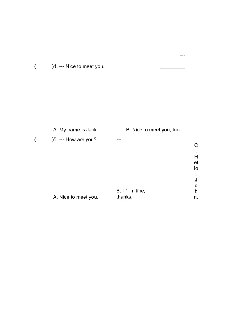 PEP人教版三年级下册英语第一单元测试题_6169.docx_第3页