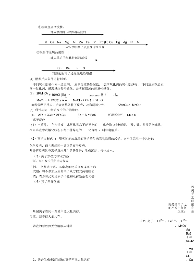苏教版高中化学必修一知识点(全)(三).docx_第2页
