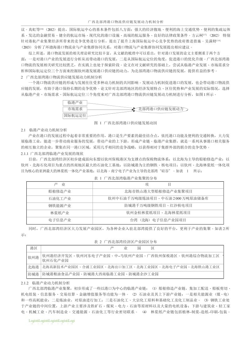 广西北部湾港口物流供应链发展动力机制分析.docx_第2页