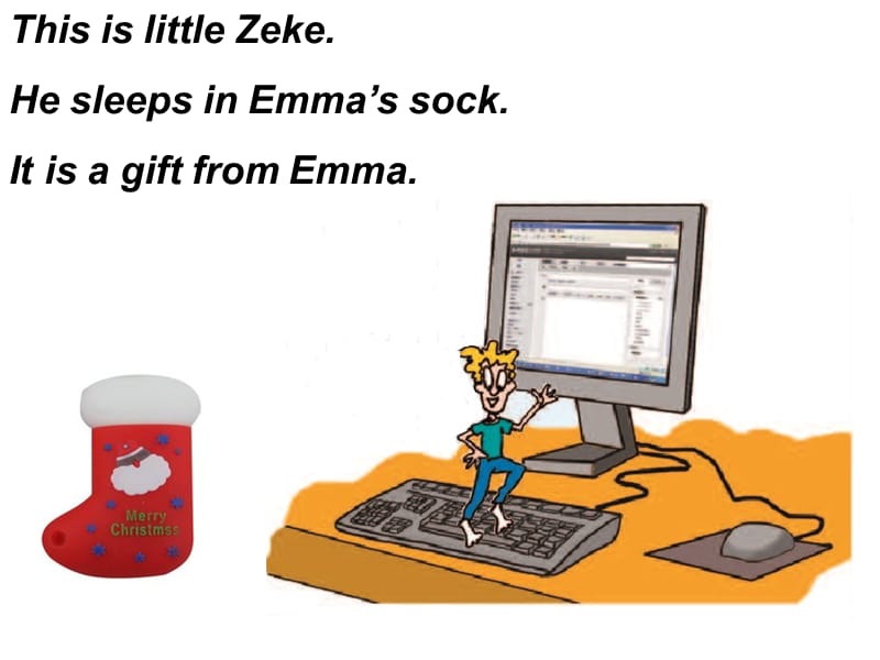 新冀教版五年级英语下册《Unit 3 Writing Home Lesson 18 Little Zeke Sends an Email》课件_7.ppt_第2页