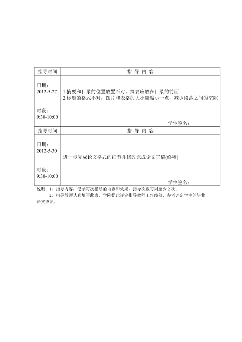 荆楚理工学院毕业设计指导记录册.doc_第3页