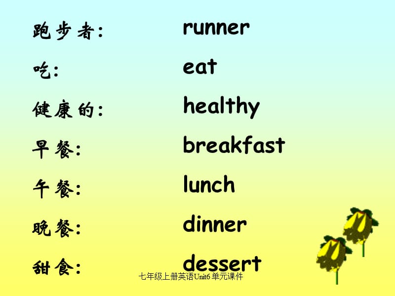 七年级上册英语Unit6 单元课件（经典实用）.ppt_第3页