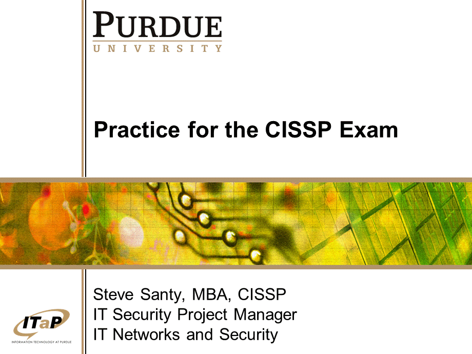 Practice for the CISSP Exam.ppt_第1页