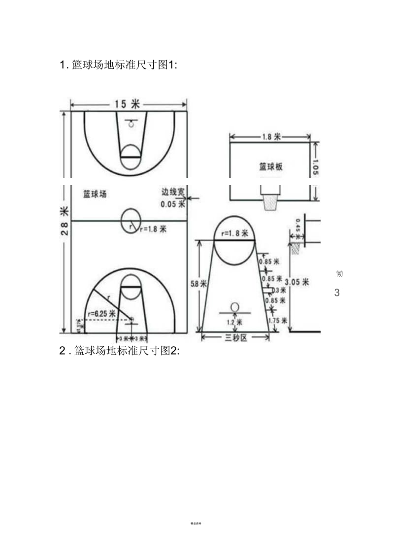 篮球场地标准尺寸(图示).docx_第1页