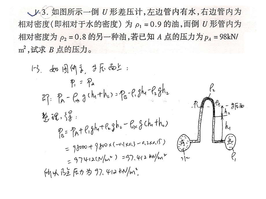 武汉理工大学 工程流体力学 习 题 答 案.ppt_第3页