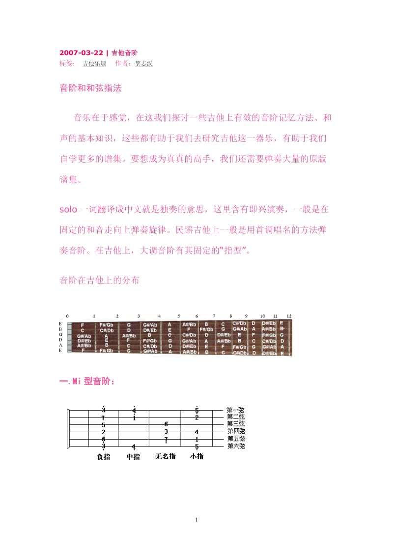 吉他乐理最实用教程.doc_第1页