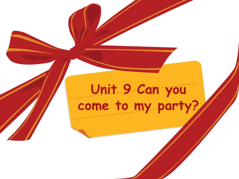unit 9 Can you come to my party Section A 1a1c.ppt_第1页