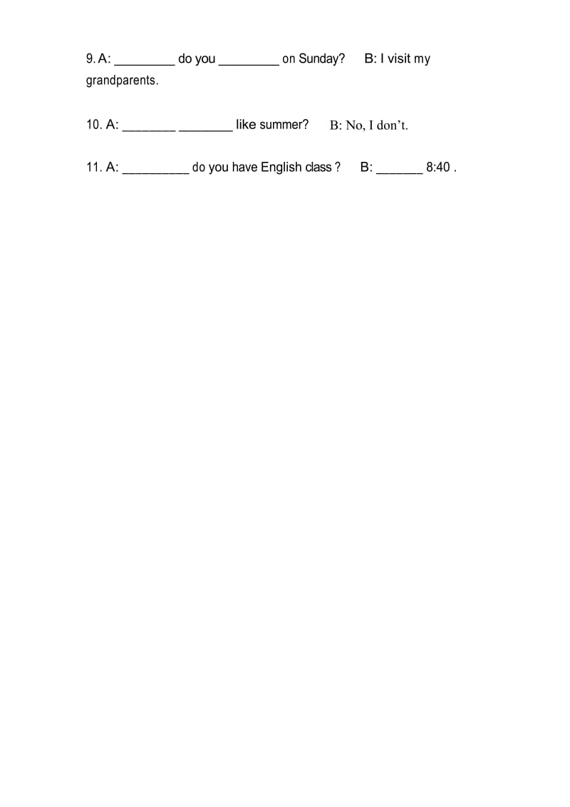 小学五年级英语下册填空题专项练习题.docx_第2页