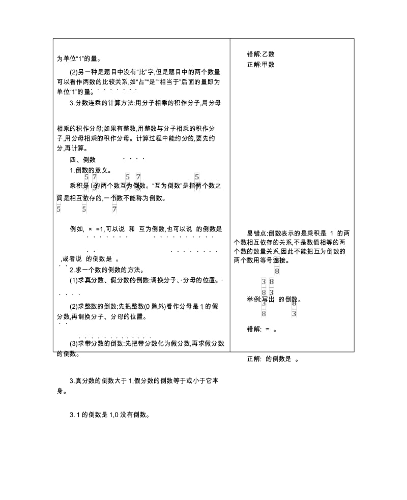 小学数学北京版六年级上册 全册知识清单.docx_第3页