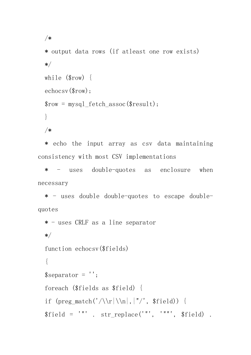 php用法指定编码导出mysql数据到csv文件的方法_.docx_第3页