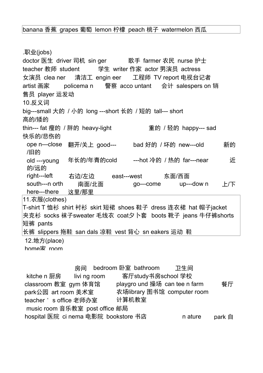 小学英语单词分类卡片.docx_第3页