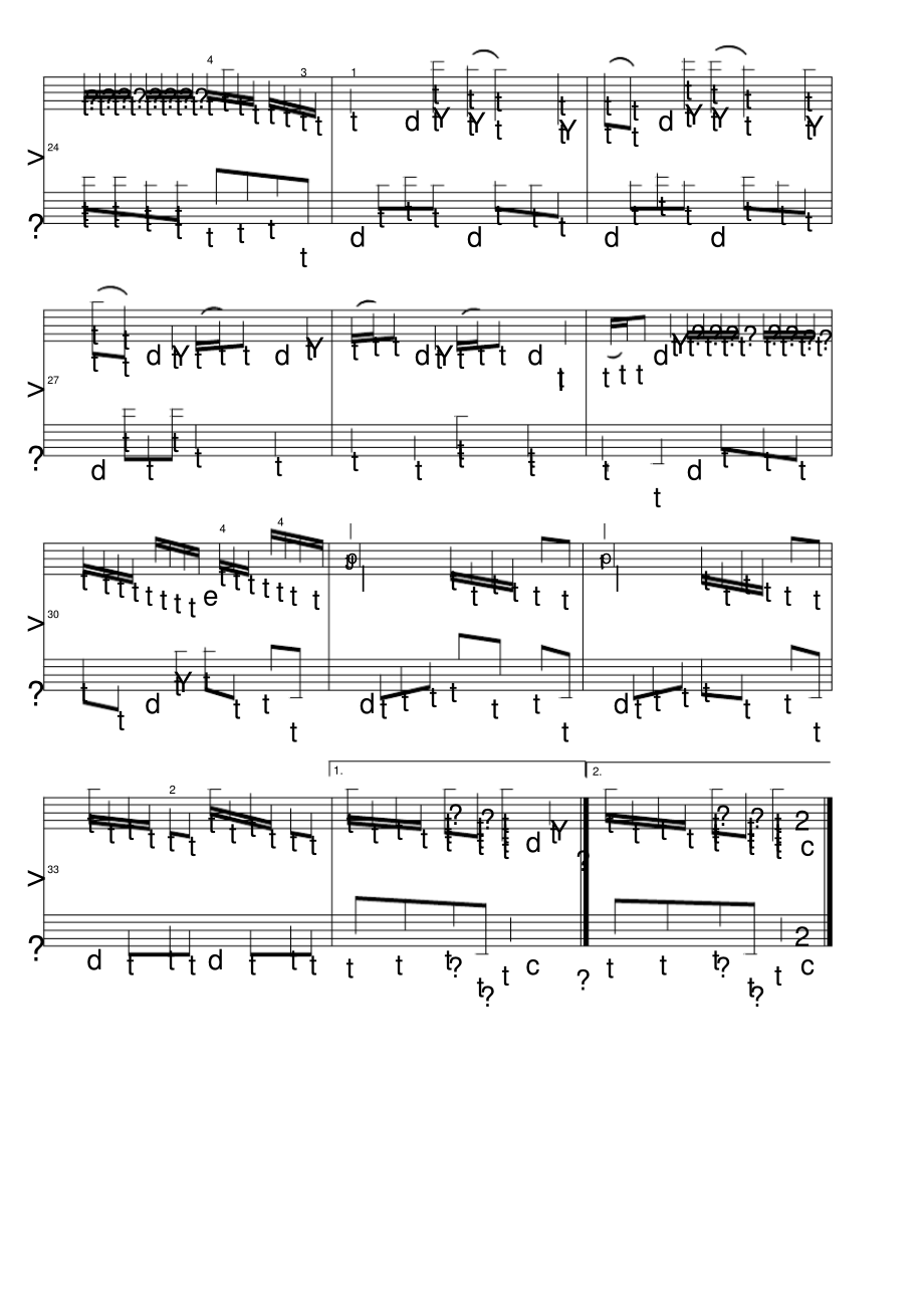 a小调奏鸣曲斯卡拉蒂原版五线谱钢琴谱正谱乐谱.pdf_第3页