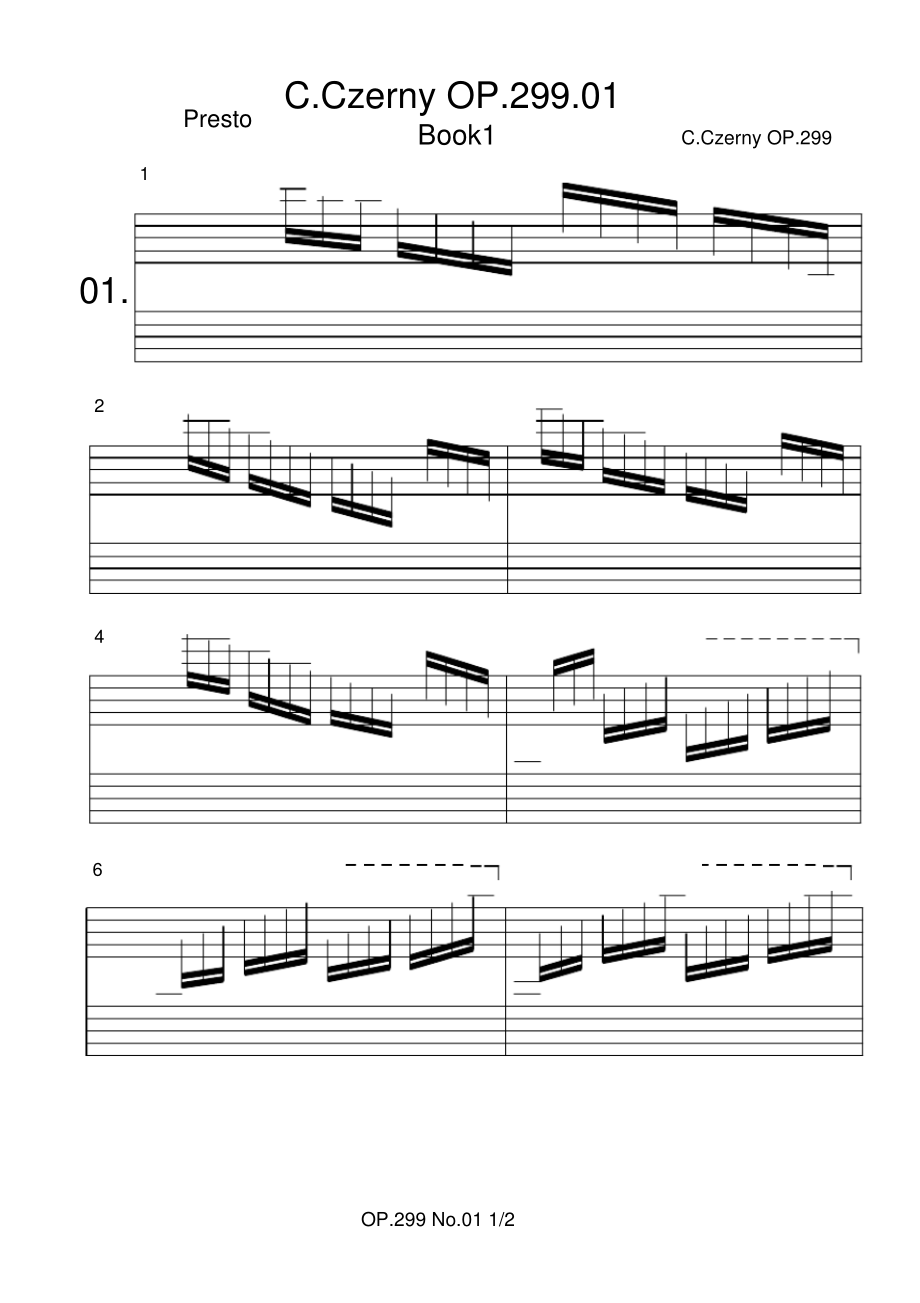 CzernyOp.299.01简五谱符头有数字的五线谱适用新手钢琴谱正谱.pdf_第1页