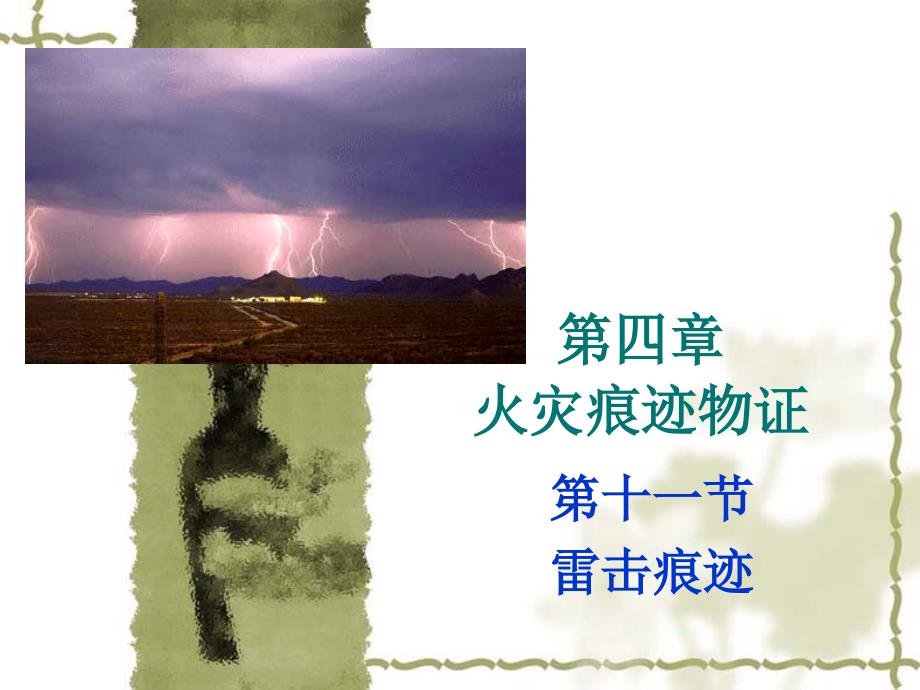 火灾痕迹物证11节雷击.ppt_第1页