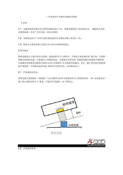 广州市既有住宅增设电梯技术规程.docx