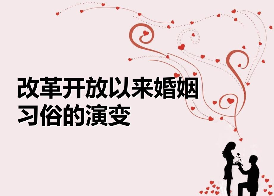 改革开放以来婚姻习俗的演变课件.ppt_第1页