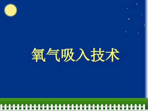 氧气吸入技术PPT课件.ppt