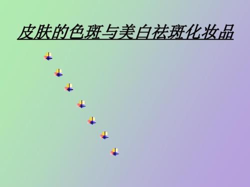 皮肤的色斑与美白祛斑化妆品.ppt