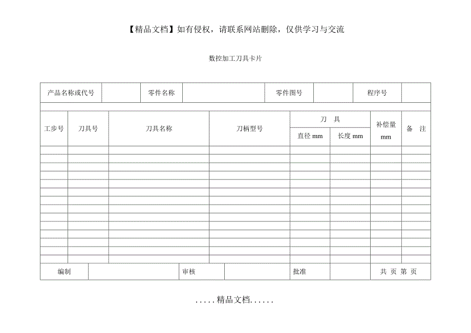数控加工工序卡片刀具卡.doc_第3页