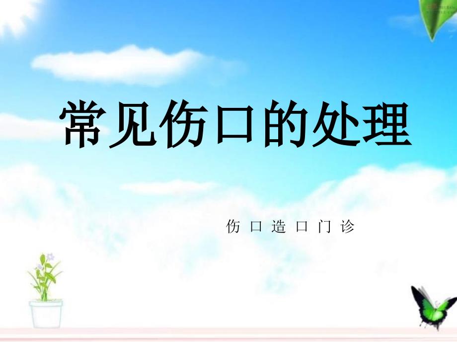 常见伤口处理ppt课件.ppt_第1页