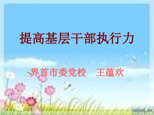 提高农村基层干部.ppt