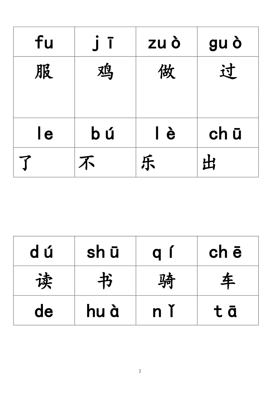 小学语文一年级全册带拼音生字表.doc_第2页