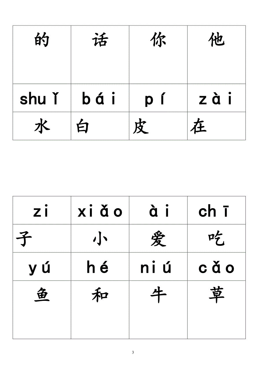 小学语文一年级全册带拼音生字表.doc_第3页