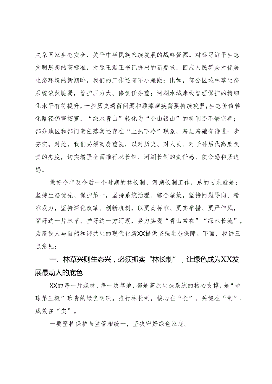 在全市河长制林长制工作会议上的讲话.docx_第2页