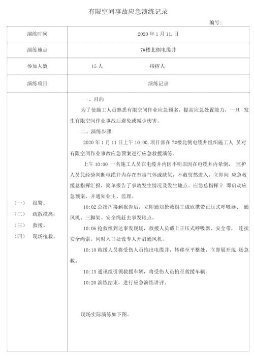 有限空间应急演练记录.doc