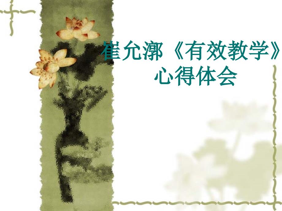 崔允漷有效教学心得体会.ppt_第1页